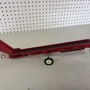 Steel toy grain or hay conveyor belt elevator