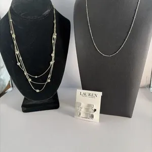 Ralph Lauren Earrings, 2 necklaces