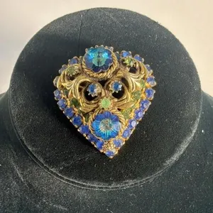 Vintage Heliotrope Margarita Peacock Blue