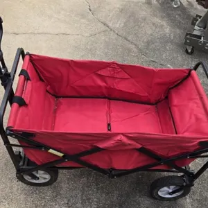 Red Folding Utility Cart