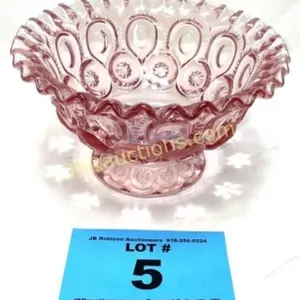 PINK RUFFLED EDGE BOWL