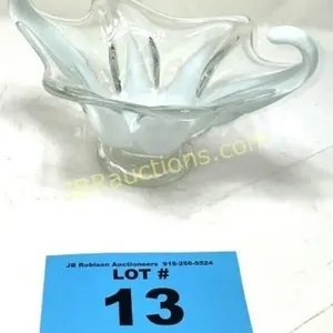 ART GLASS, MILK / CLEAR