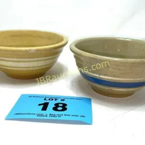 (2) CROCK BOWLS