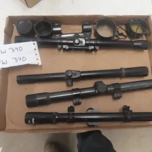 Scopes for .22 Cal Guns – Qty 4, Plus Accessories