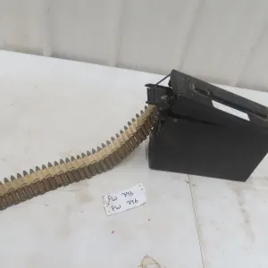 .303 Vickers Ammo on MG Belt – 202 Rounds in Metal Ammo Case