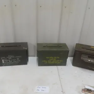 Military Metal Ammo Cases – Qty 3