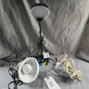 Lights - clamp lights and one desk lamp