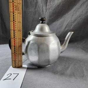 1950s Royal Pure Aluminum Colonial Pattern Teapot