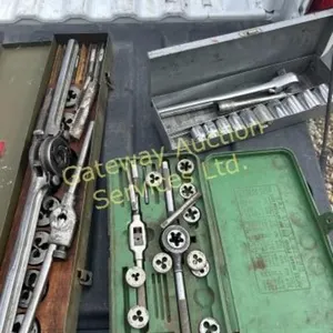 Tap and die set ,  sockets and a ratchet