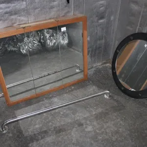 Medicine Cabinet, Grab Bar, And Wall Mirror