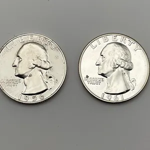 1956 & 1961 Proof Silver Washington 25c