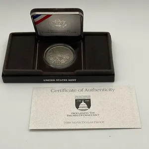 1989 US Congressional Bicentennial Proof Silver Dollar
