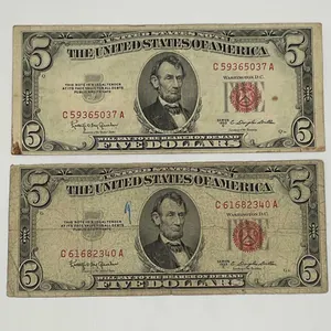 Two 1953 C $5 Legal Tender Notes