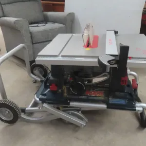 Bosch 4000 Jobsite Table Saw with Portable Stand and Guide 