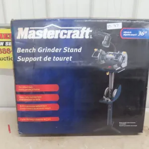 New Mastercraft Bench Grinder Stand, Adjustable Up To 36'' 