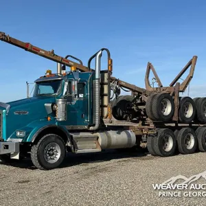 2013 KENWORTH T800 LOG TRUCK & 2005 ARCTIC TRAILER