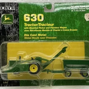 NIP ERTL John Deere 630 W/Picker and Wagon Set