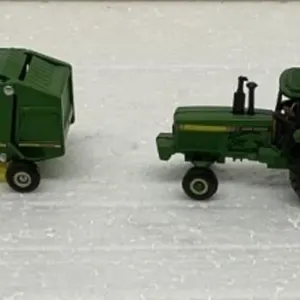 Lot of 4-John Deere 4450s' W/Bailer & 1618 Mower
