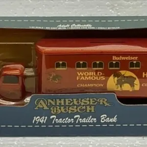 NIB ERTL 1941 Tractor Trailer Budweiser Clydesdale