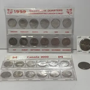 1999 and 2000 Coin Sets, 1867/1982 and 1975 $1