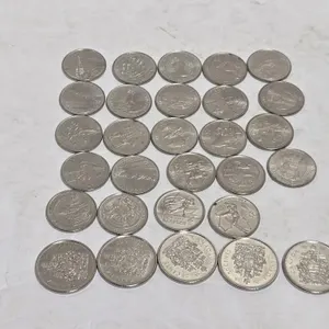 24 Specialty 25 Cent, 5 unciculated Fifty Cents
