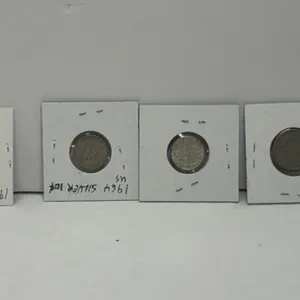 US 1910/1911/1912 5 Cents, Silver 1963/1964 10