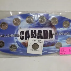 Millennium 2000 Quarter Set,1942 50% sil Britain 6