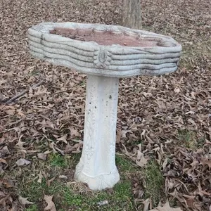 Concrete bird bath