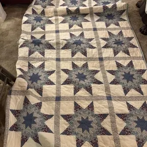 Printed quilt machine quilted 100x88