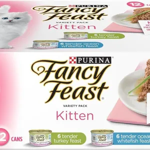 12pk Fancy Feast Wet Kitten Food Variety 85g