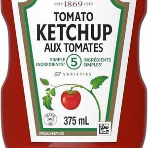 2x Heinz Tomato Ketchup, 375 ml Bottle