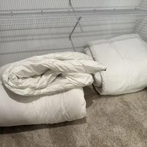 King size white comforters (2)