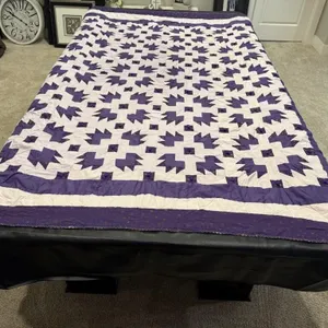 Purple tie quilt