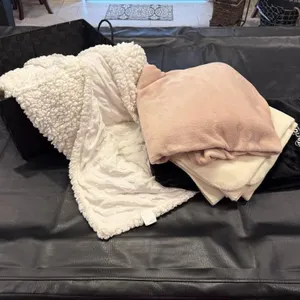 Basket of throw plankets