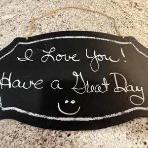 Chalkboard sign