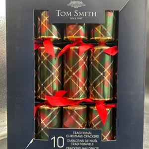 Tom Smith Traditional Christmas Crackers, Set of 10