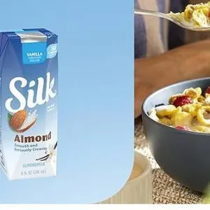 Silk Almond Vanilla Dairy-Free Drink 6 Singles 236mL Each