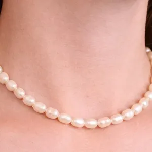 $240, SILVER FRESH WATER PEARL NECKLACE 16", retail value $240