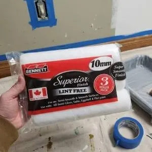 Bennett 10mm Superior Finish Lint-Free Roller Pack (3 Rollers)
