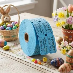 Roll of Blue Raffle Tickets: Serial Number 24136-000