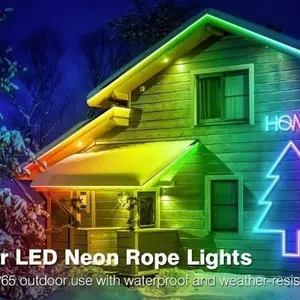 Lot of 2 Outdoor LED Strip Lights 50ft