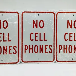 "No Cell Phones" Metal Signs