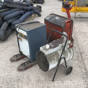 Lansing Linde T16 Electric Pallet Truck, Charger Trotec Space Heater (2 of) 