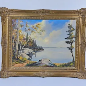 Lovely John Halliday Framed Oil on Canvas -