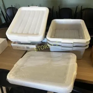 4 Dish Totes and Qty of Lids