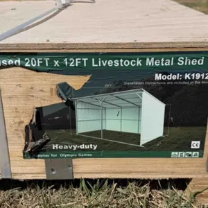 20�x12� Metal Livestock Shed
