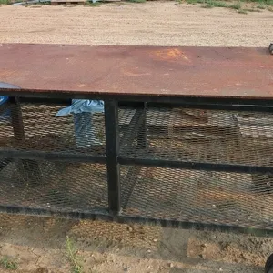 Steel rolling welding table