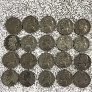 20 War Nickels  35% silver