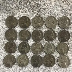 20 War Nickels  35% silver