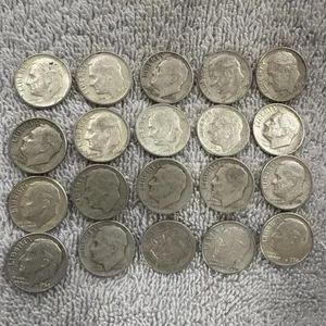 20 Roosevelt Dimes  90% silver